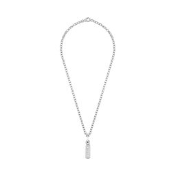 PHILIPP PLEIN Ogrlica PHILIPP PLEIN Gothic Tag PJTEA04NU Srebrna