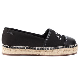 

Еспадрильї KARL LAGERFELD KL80108 Black Canvas, Чорний