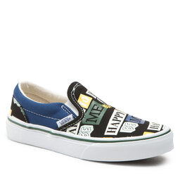 Vans Textilskor Vans Classic Slip-On V VN0007Q1BMV1 Happy To Be Black/Multi