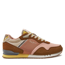 Pepe Jeans Sneakersy Pepe Jeans PLS4002 Hnědá