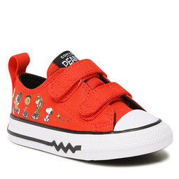 Converse Sportbačiai Converse Ctas 2V Ox A01870C Signal Red/Black/White
