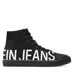 

Кеди Calvin Klein Jeans Vulcanized Mid Sneaker Logo YM0YM00276 Triple Black 0GJ, Чорний