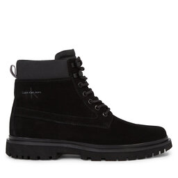 

Черевики Calvin Klein Jeans Eva Mid Laceup Boot Suede YM0YM00802 Black/Stormfront 00T, Чорний