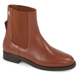 Tommy Hilfiger Stivaletti Tommy Hilfiger Elevated Essential Bootie FW0FW07483 Natural Cognac GTU