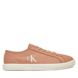 Calvin Klein Jeans Sneakers aus Stoff Calvin Klein Jeans Ess Vulc Low Cv Mg Wn YW0YW01762 Korallenfarben