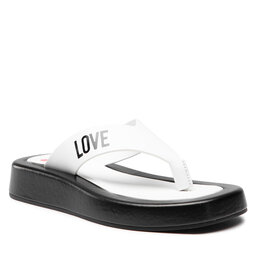 LOVE MOSCHINO Infradito LOVE MOSCHINO JA28293G0EIE310A Bianco/Nero