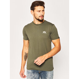 Alpha Industries Alpha Industries Marškinėliai Basic 188505 Žalia Regular Fit
