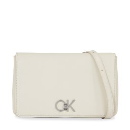 Calvin Klein Borsetta Calvin Klein Re-Lock Double Gusett Xbody K60K611531 Dk Ecru PC4