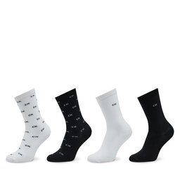 Calvin Klein 4 pár hosszú szárú női zokni Calvin Klein Sock 4P Holiday 701225011 Black Combo 001