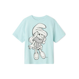 NAME IT NAME IT Marškinėliai Fleur Smurfs 13241788 Mėlyna Regular Fit