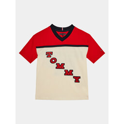 Tommy Hilfiger Tommy Hilfiger Póló Varsity Tee S/S KB0KB08676 Piros Regular Fit