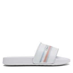 

Шльопанці Tommy Hilfiger Reflective Pool Slide T3B0-32931-1172 M White 100, Білий