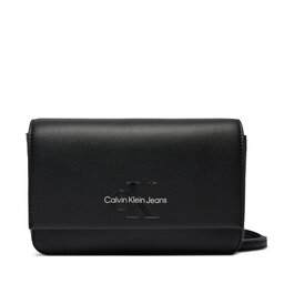 Calvin Klein Jeans Kabelka Calvin Klein Jeans Sculpted Wallet Ph Cb19 Mono K60K611543 Black/Metallic Logo 0GL