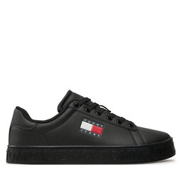 Tommy Jeans Laisvalaikio batai Tommy Jeans Tjw Logo Outsole Sneaker Ess EN0EN02703 Juoda