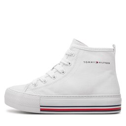 

Кеди Tommy Hilfiger High Top Lace-Up Sneaker T3A9-33188-1687 M White 100, Білий