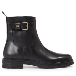 

Ботильйони Tommy Hilfiger Thermo Leather Belt Bootie FW0FW07479 Black BDS, Чорний