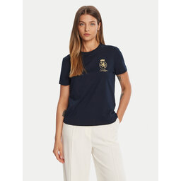 Tommy Hilfiger Tommy Hilfiger Camiseta Gold Crest WW0WW46153 Azul marino Regular Fit