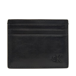 Calvin Klein Kreditkartenetui Calvin Klein Bold Ck Suede Cardholder LV04D1363G Schwarz