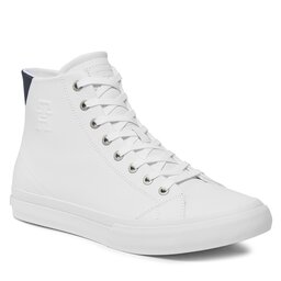 

Снікерcи Tommy Hilfiger Th Hi Vulc Street Lth Ess FM0FM04897 White YBS, Білий
