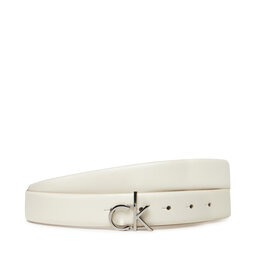 Calvin Klein Cinturón para mujer Calvin Klein Ck Buckle Belt 3.0_Smooth K60K613156 Blanco
