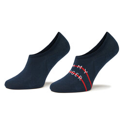 Tommy Hilfiger 2 pares de calcetines tobilleros para hombre Tommy Hilfiger 701222189 Navy 004