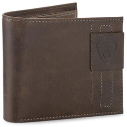 Strellson Голям мъжки портфейл Strellson Richmond 4010001306 Dark Brown 702