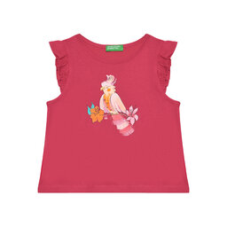 United Colors Of Benetton United Colors Of Benetton Camiseta 3I1XG10JK Rosa Regular Fit