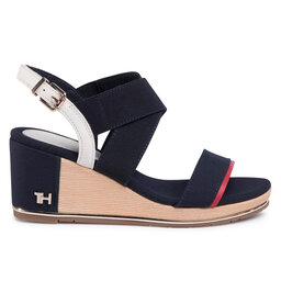 

Босоніжки Tommy Hilfiger Basic Hardware Mid Wedge FW0FW04945 Desert Sky DW5, Cиній