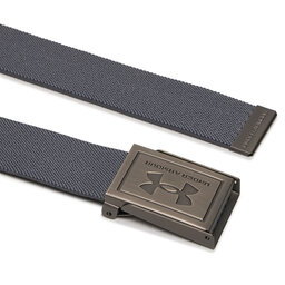 

Чоловічий ремінь Under Armour M Stretch Webbing Belt 1383935-025 Castlerock/Black/Black, Сірий
