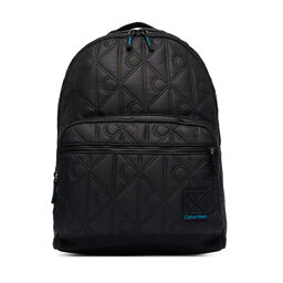 Calvin Klein Rucksack Calvin Klein Emblem Aop Puffer Backpack LV04D3474G Schwarz