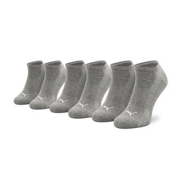 Puma Set di 3 paia di calzini corti unisex Puma 907942 03 Middie Grey Melange