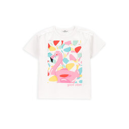 Coccodrillo Coccodrillo Camiseta WC5143202HGK Blanco Regular Fit