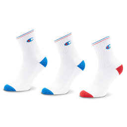 Champion 3er-Set hohe Damensocken Champion Crew U20013 WW001 Wht/Wht/Wht WW001