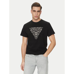 Guess Guess Marškinėliai M5GI16 K8FQ4 Juoda Regular Fit