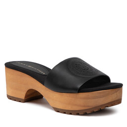 Tommy Hilfiger Šľapky Tommy Hilfiger Feminine Mid Heel Clog Sandal FW0FW06241 Black BDS