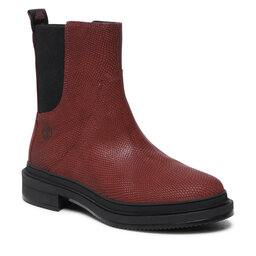 Timberland Členková obuv s elastickým prvkom Timberland Lisbon Lane Chelsea TB0A258VCH7 Md Brn Liz Fullgrain