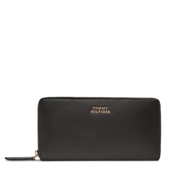 Tommy Hilfiger Velká pánská peněženka Tommy Hilfiger Th Leather Slg Lrg Za AW0AW17498 Černá