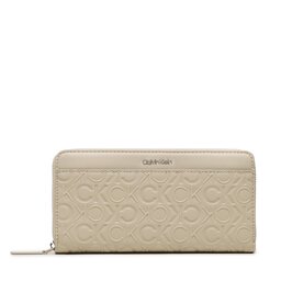 Calvin Klein Velká dámská peněženka Calvin Klein Ck Must Lg Z/A Wlt W/Slip-Emb Mn K60K610973 PEA