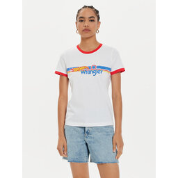 Wrangler Wrangler T-Shirt Hot Wheels 112357911 Λευκό Slim Fit
