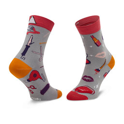 

Високі шкарпетки unisex Cup of Sox Beauty Sox Сірий