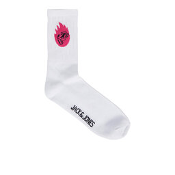 

Набір 3 пар високих чоловічих шкарпеток Jack&Jones 12242140 White 4296603, Білий