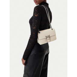 PINKO Handtasche PINKO Love One Light Mini Al 25-26 PLTT 106173 A2JC Creme