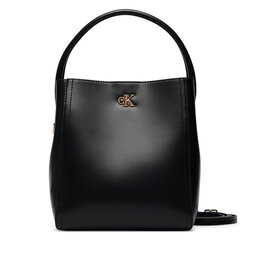 Calvin Klein Handtasche Calvin Klein Ck Bucket With Strap LV04F3174G Schwarz