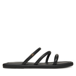 Tommy Hilfiger Ciabatte Tommy Hilfiger Strappy Leather Mule FW0FW08939 Nero