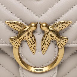 

Сумка Pinko Love Icon Mini Dc 100074 A0GK Grigio Pinguino/Antique Gold I30Q, Сірий
