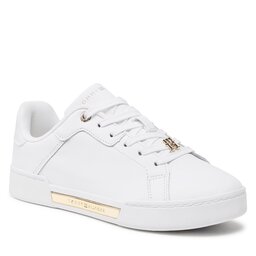 Tommy Hilfiger Sneakers Tommy Hilfiger Court Sneaker Golden Th FW0FW07116 White YBS