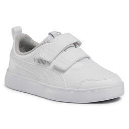 Puma Сникърси Puma Courtflex v2 V Ps 371543 04 Puma White/Gray Violet