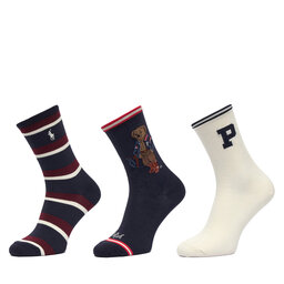 Polo Ralph Lauren Lange Socken Polo Ralph Lauren 455P18196001 Dunkelblau