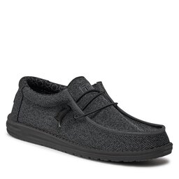 Hey Dude Poltopánky Hey Dude Wally Sox 40019-0XJ Micro Total Black