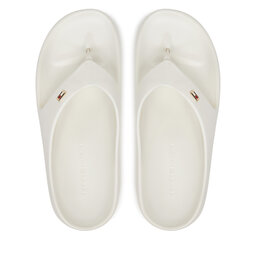 Tommy Hilfiger Japonki Tommy Hilfiger Th Comfort Beach Sandal FW0FW08522 Biały